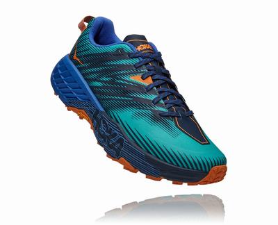 Hoka One One Speedgoat 4 Férfi Túracipő - Kék [H7985-502]